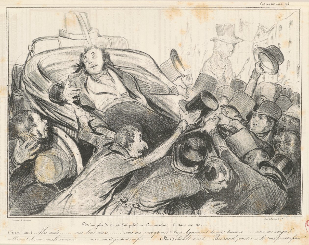 Triomf van de Politieke Commerciële Integriteit door Honoré Daumier
