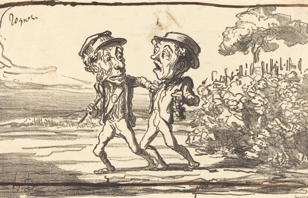 Een crimineel! door Honoré Daumier