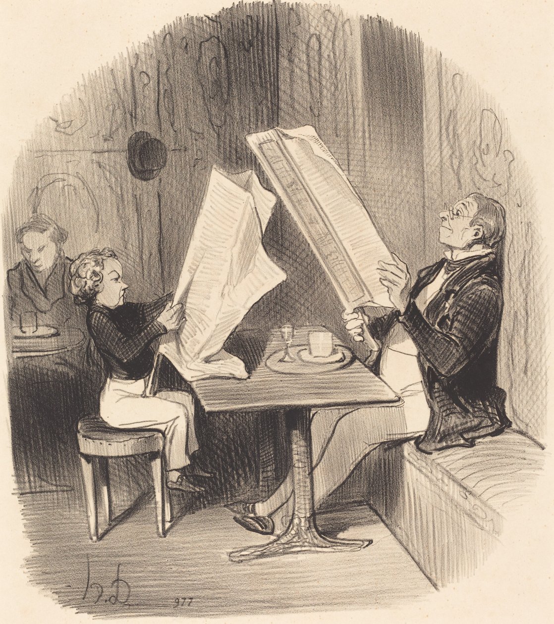 Een Kind dat zich met Weinig Vermaakt... door Honoré Daumier
