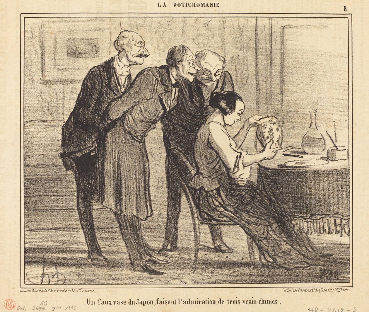 Een valse vaas uit Japan maken... door Honoré Daumier