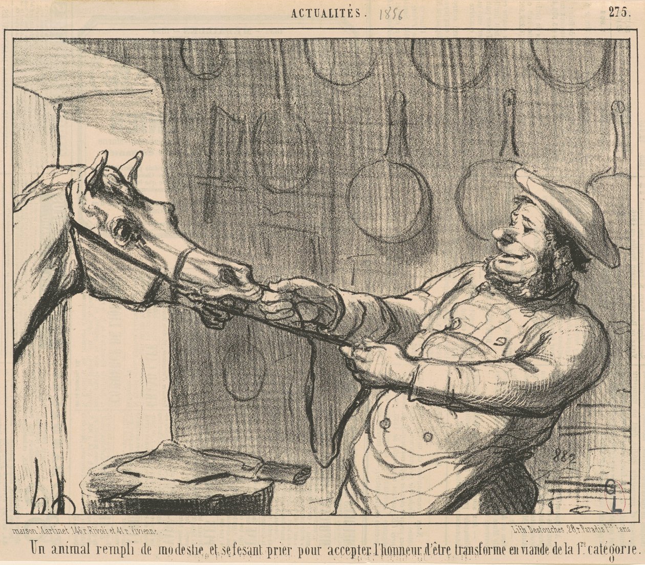 Een dier vol bescheidenheid... door Honoré Daumier