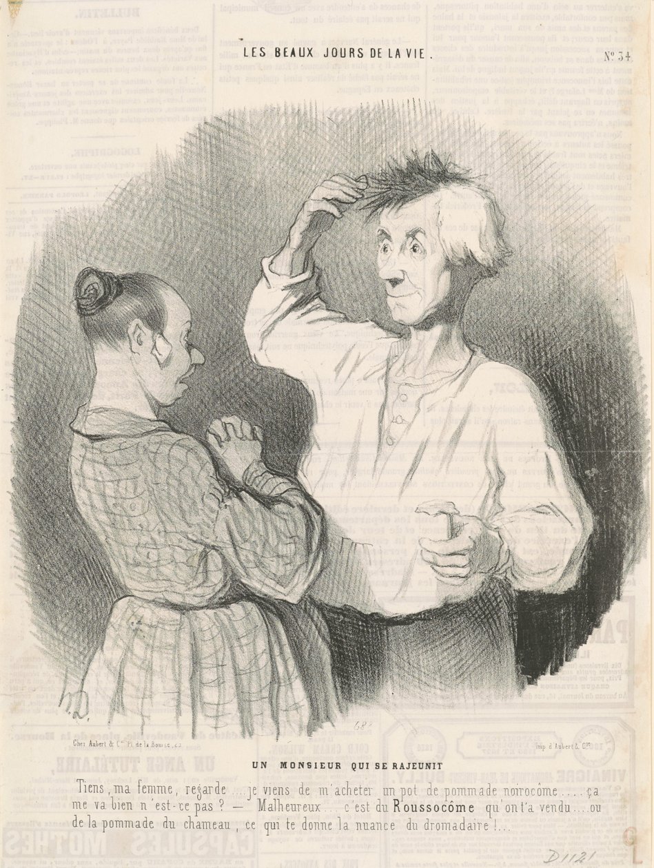 Een heer die zich verjongt door Honoré Daumier
