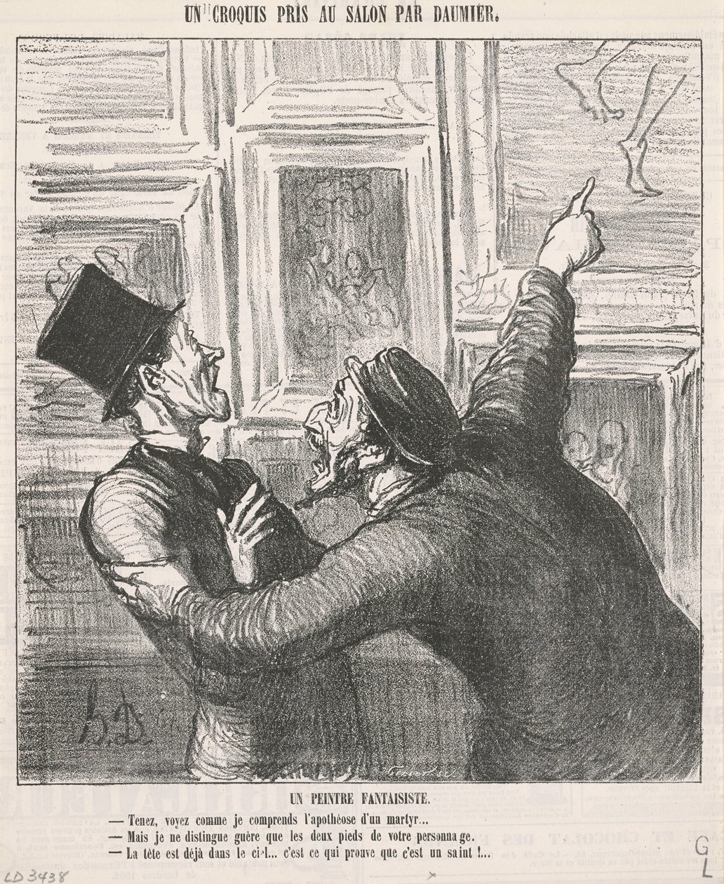 Een Fantasievolle Schilder door Honoré Daumier