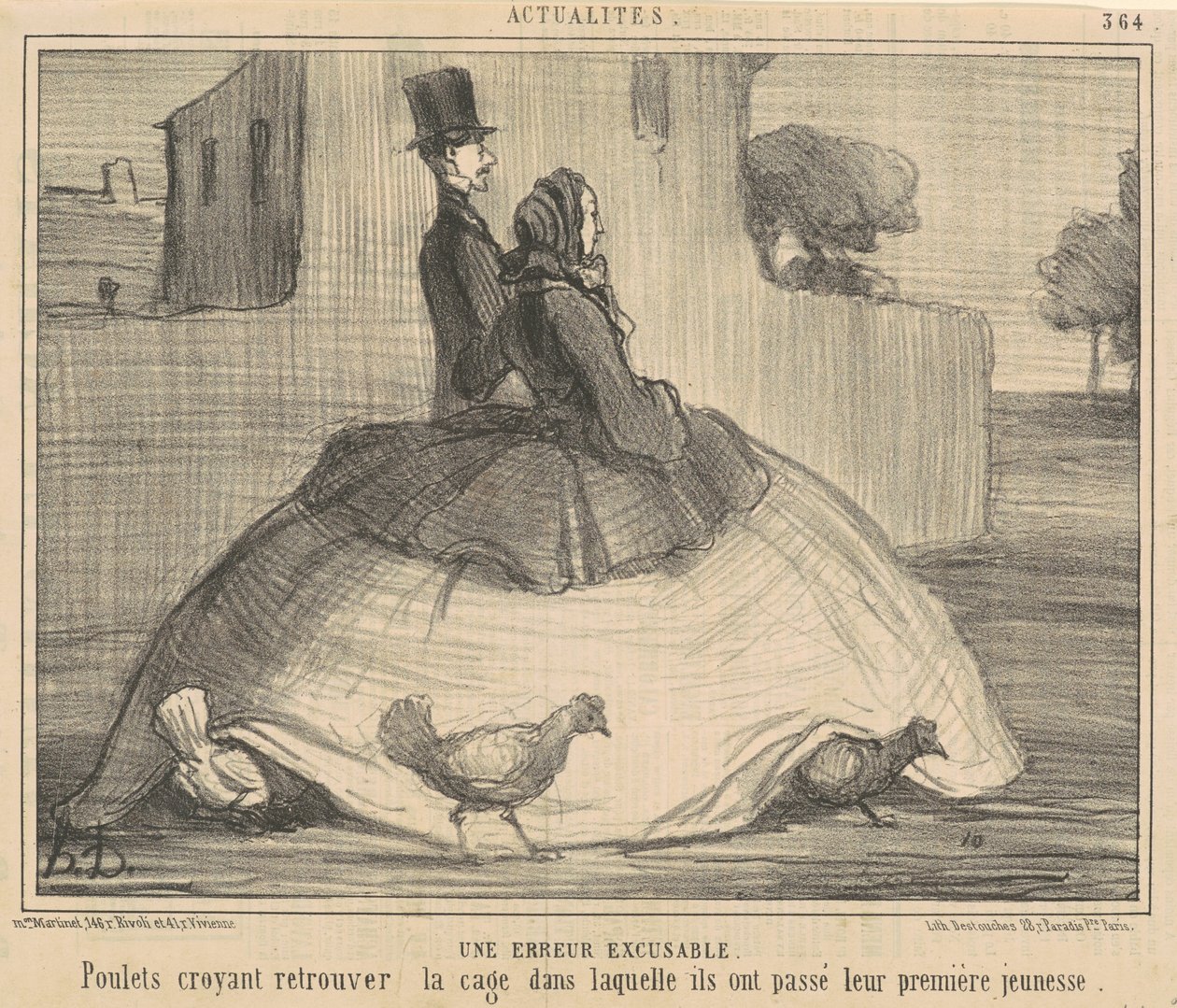 Een verontschuldigbare fout door Honoré Daumier