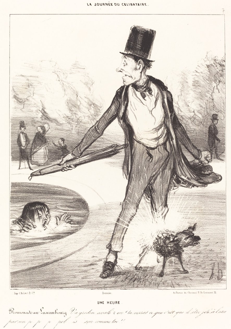 Een Uur door Honoré Daumier