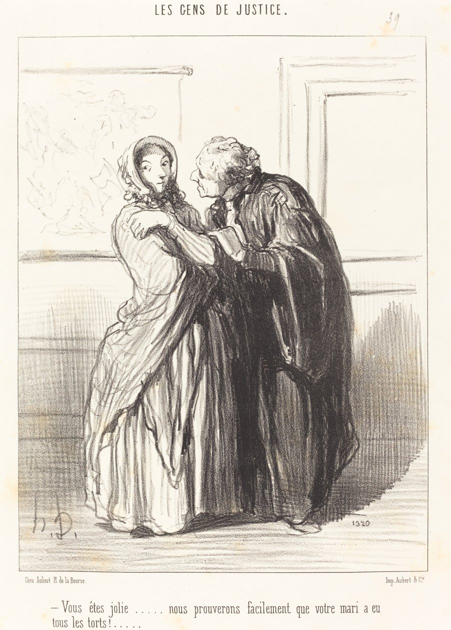 Jij bent mooi... door Honoré Daumier