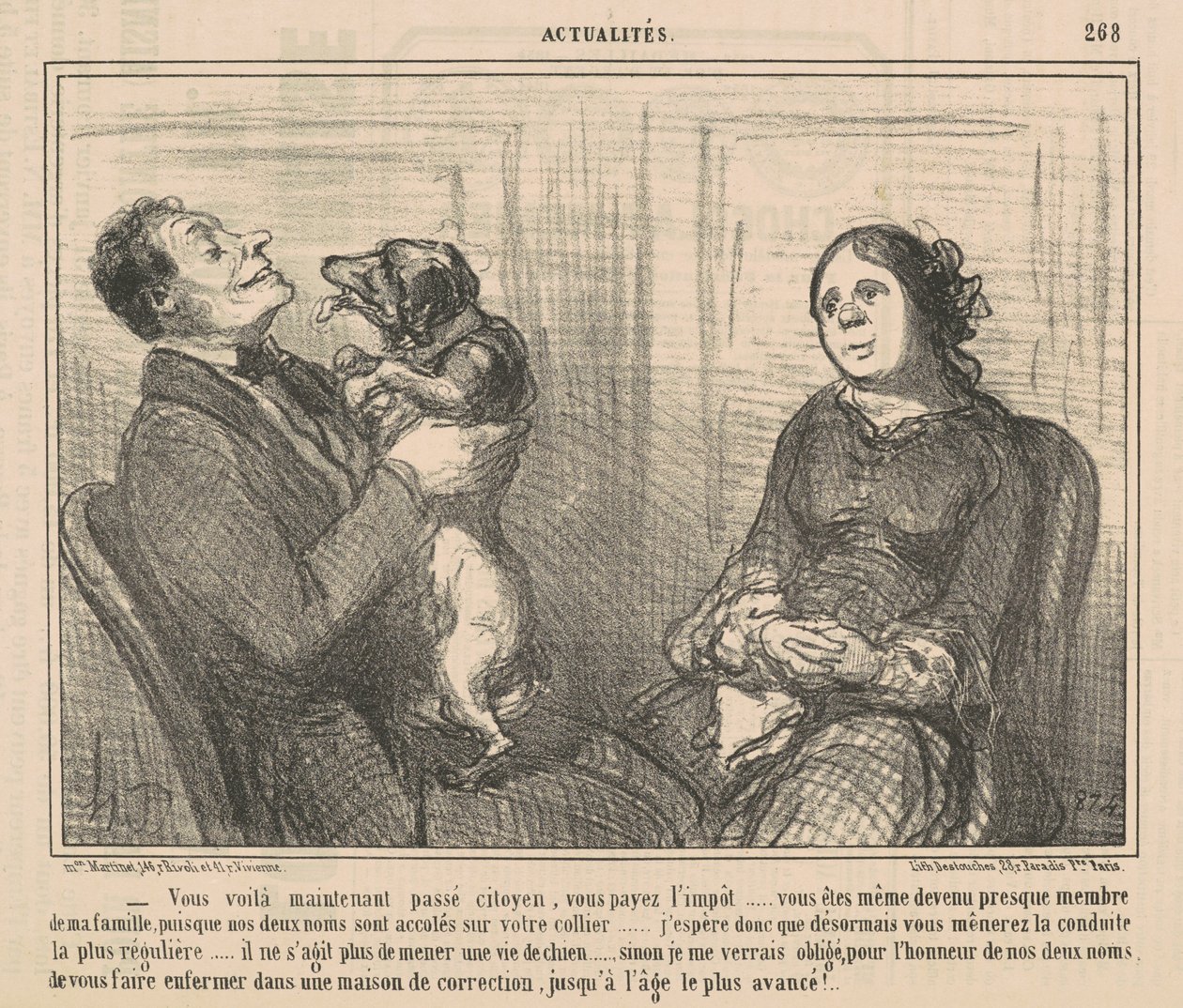 Vous voila maintenant passe citoyen door Honoré Daumier