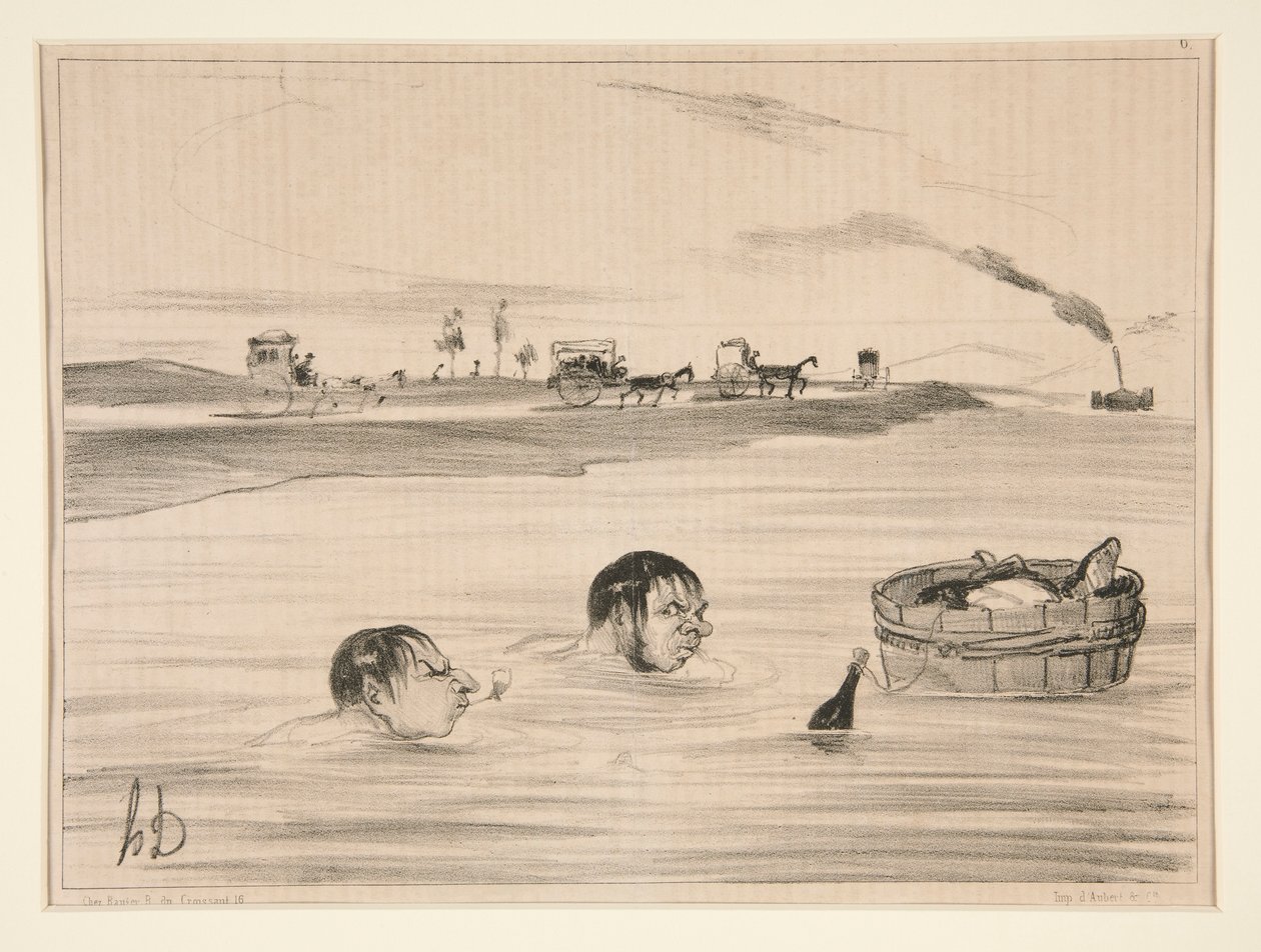 Reis naar St. Cloud door Honoré Daumier