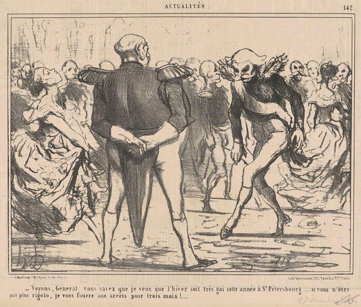 Laten we zien, generaal... door Honoré Daumier