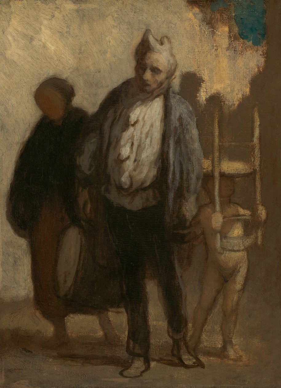 Zwerver Saltimbanques door Honoré Daumier