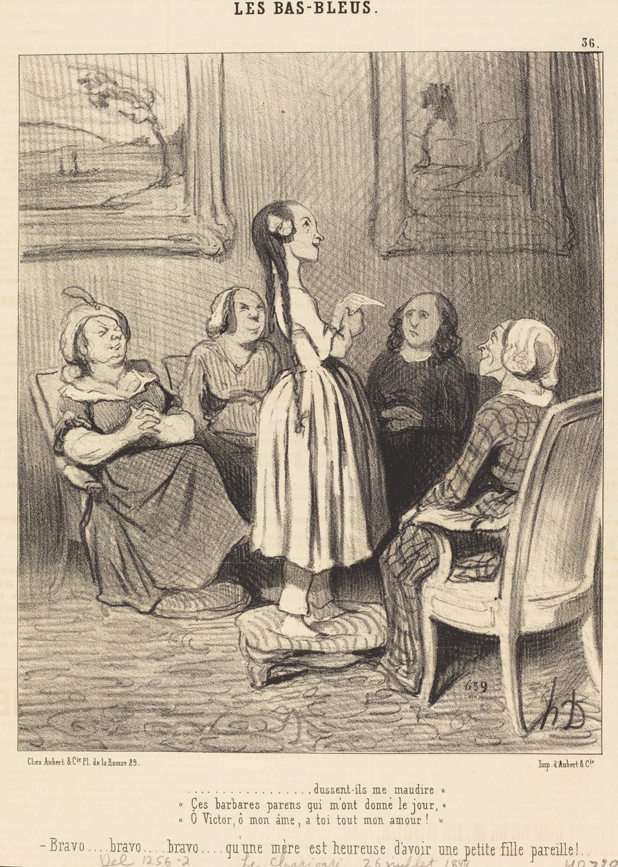 ...al zouden ze me vervloeken. Deze barbaarse ouders... door Honoré Daumier
