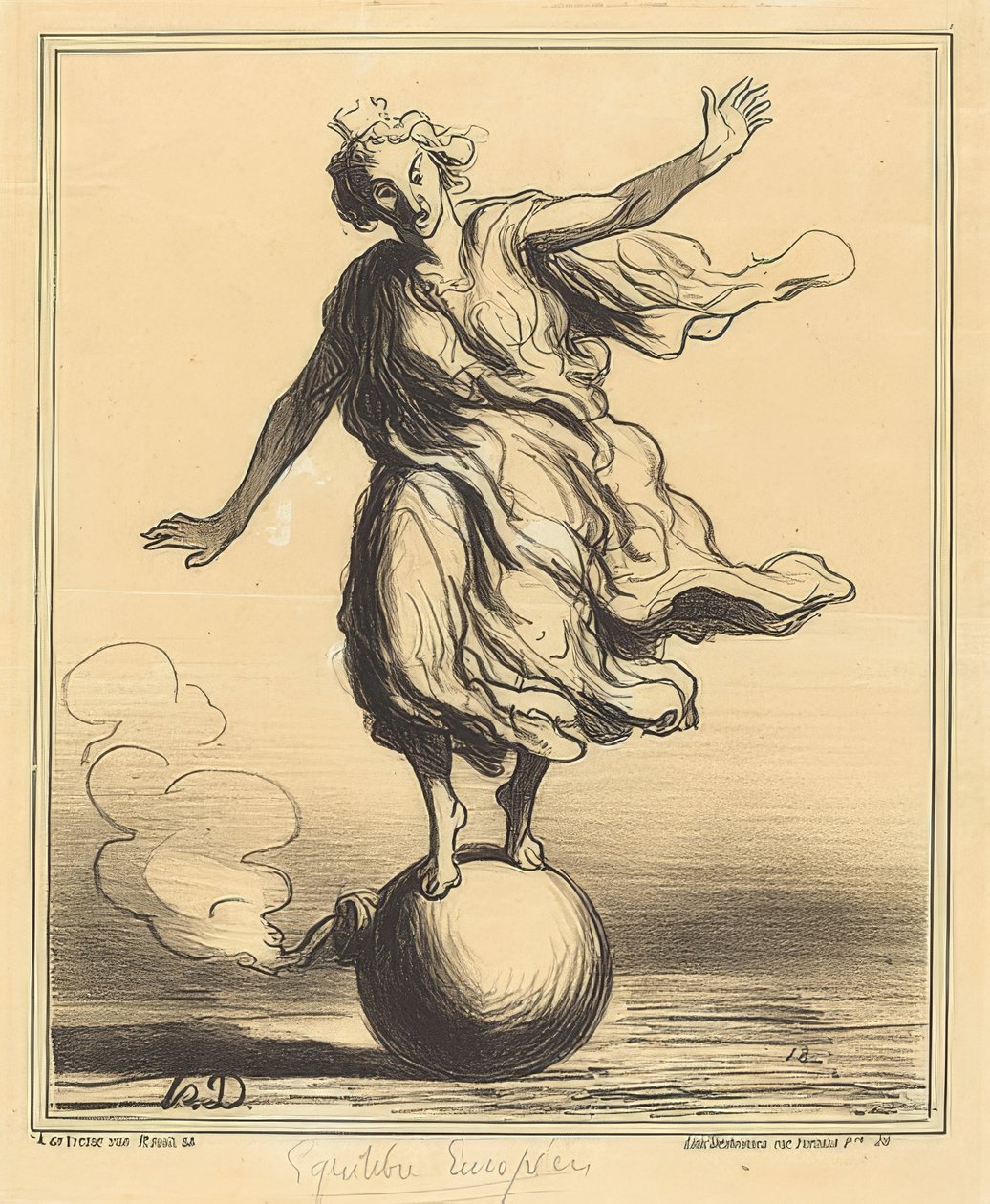 Het Europese evenwicht door Honoré Daumier