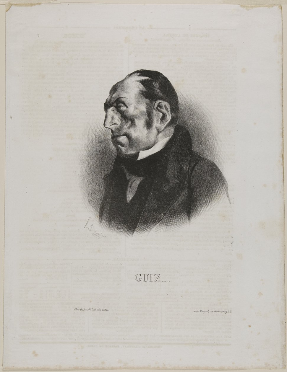 Guiz.... door Honoré Victorin Daumier