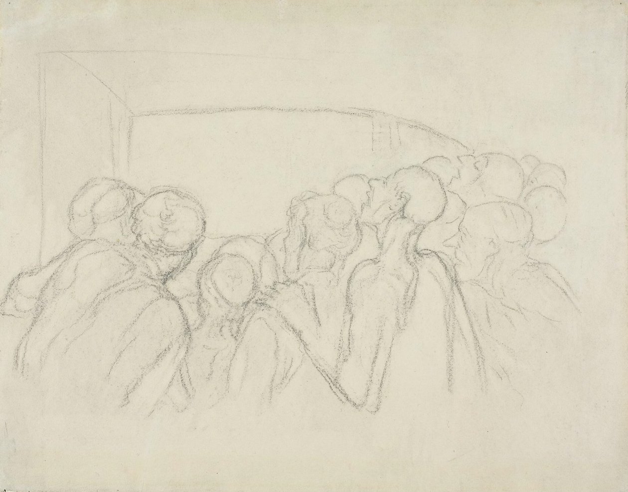 De toeschouwers door Honoré Victorin Daumier