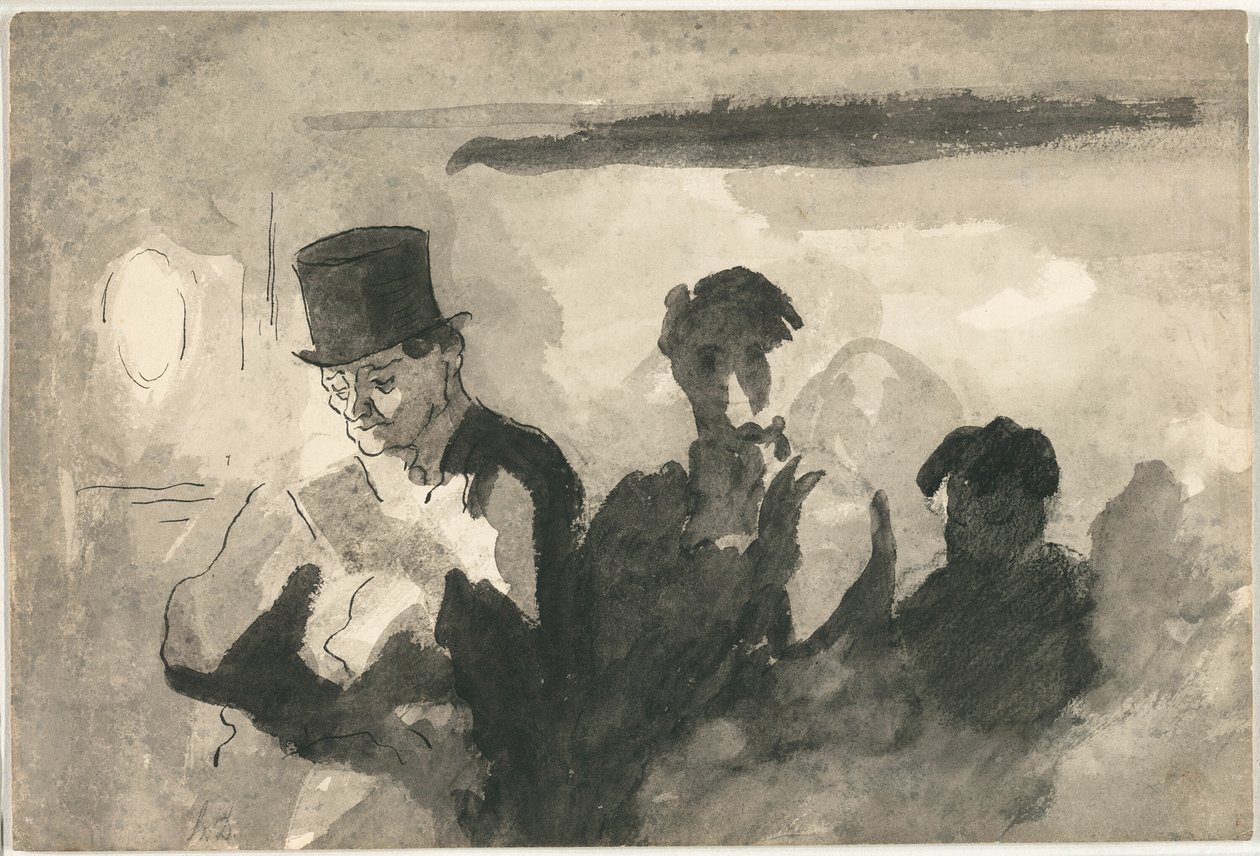 Derde klas door Honoré Victorin Daumier
