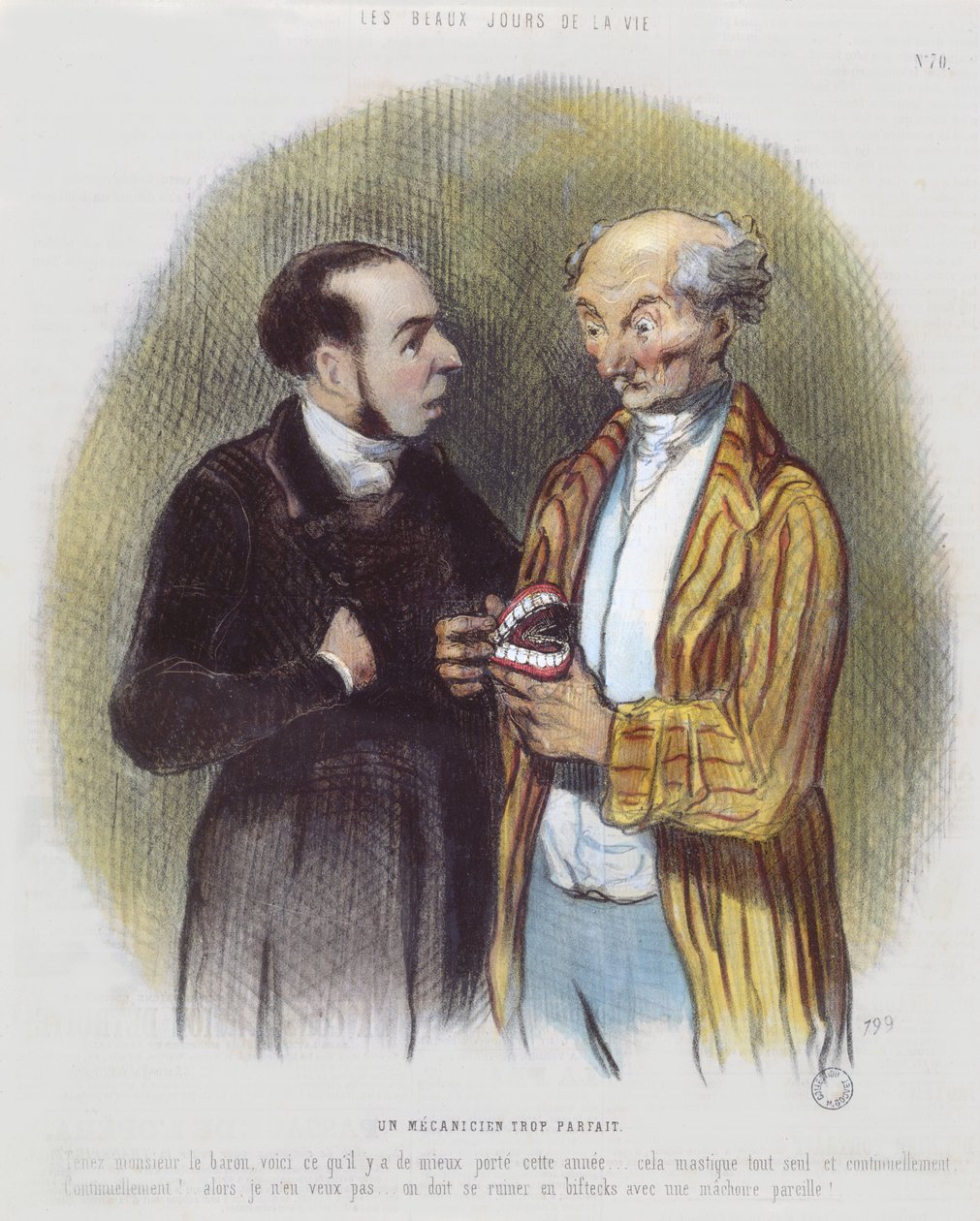 Een perfecte technicus door Honoré Daumier