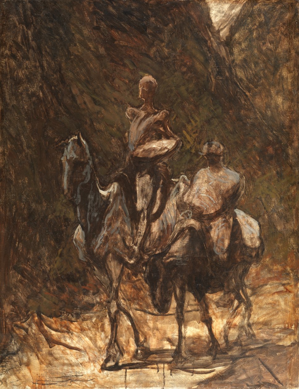 Don Quichot en Sancho Panza door Honoré Daumier