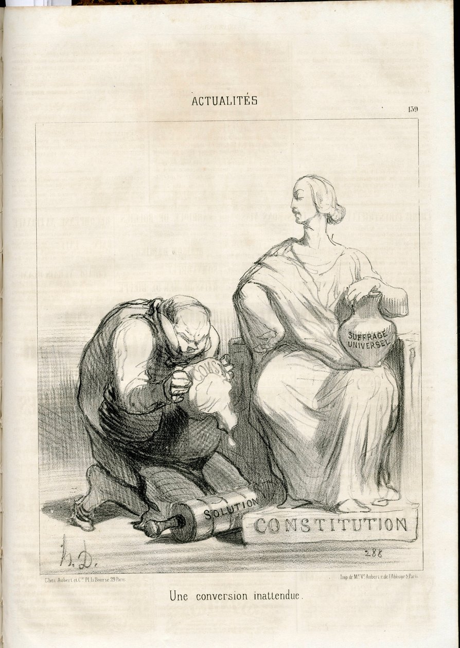 Le Charivari, Satirique in N & B door Honoré Daumier
