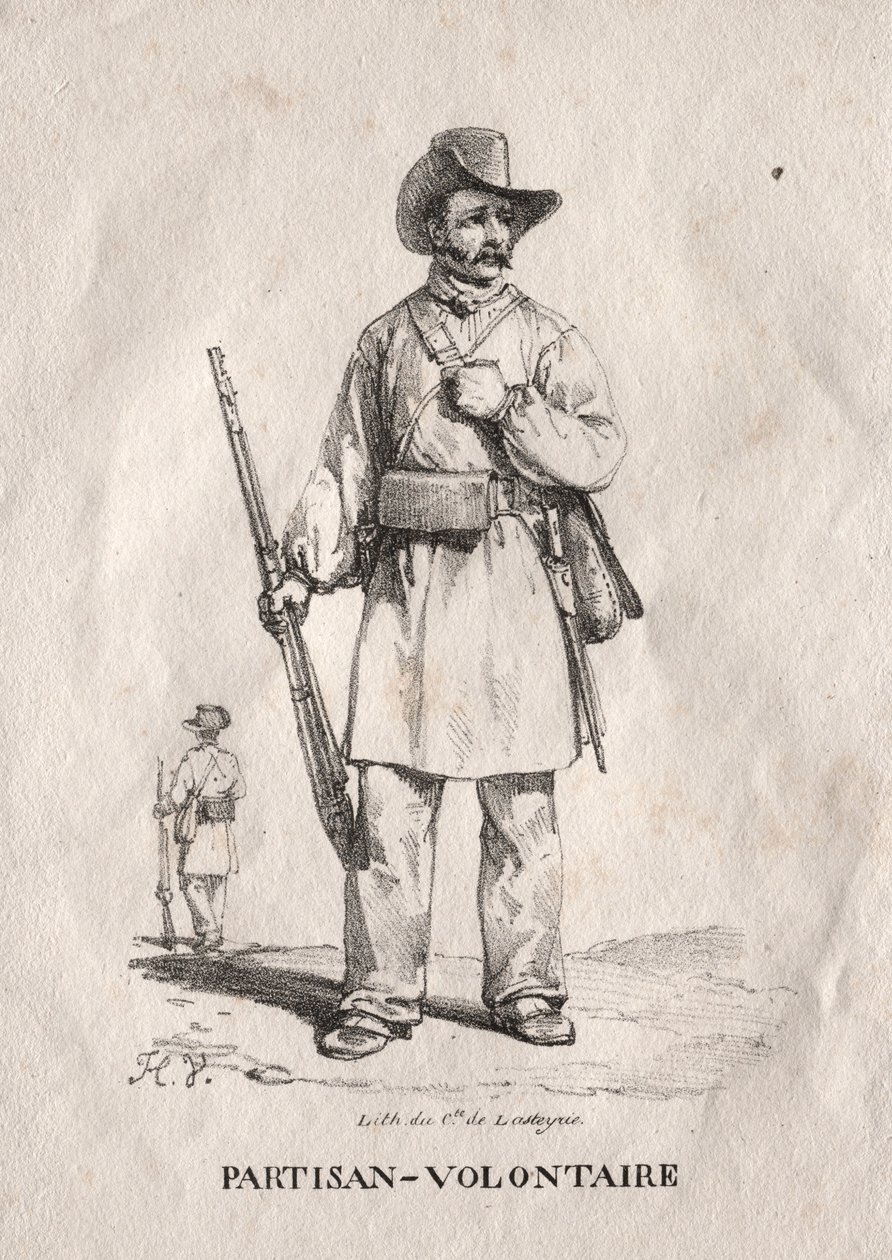 Vrijwillige Partizaan, 1822 door Emile Jean Horace Vernet