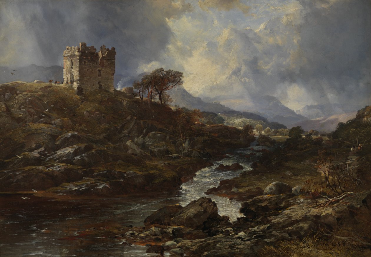 Kinlochaline Kasteel door Horatio McCulloch