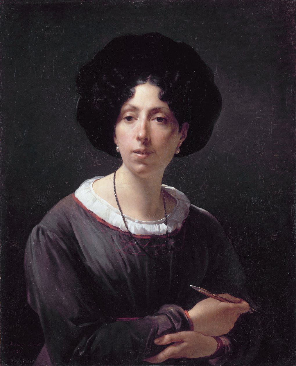 Zelfportret door Hortense Haudebourt Lescot