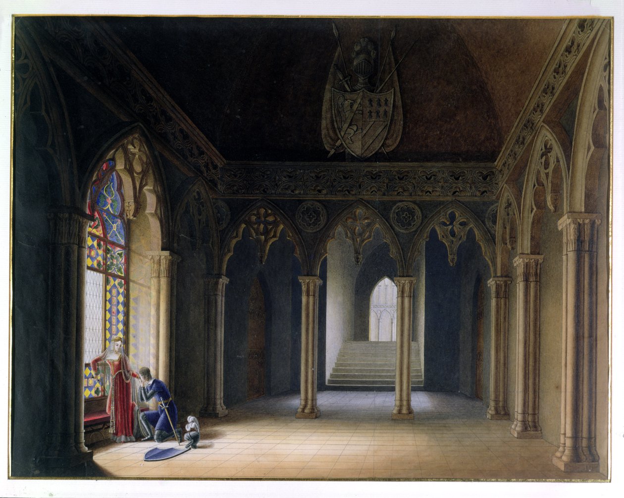 Het Vertrek van de Ridders door Hortense de Beauharnais