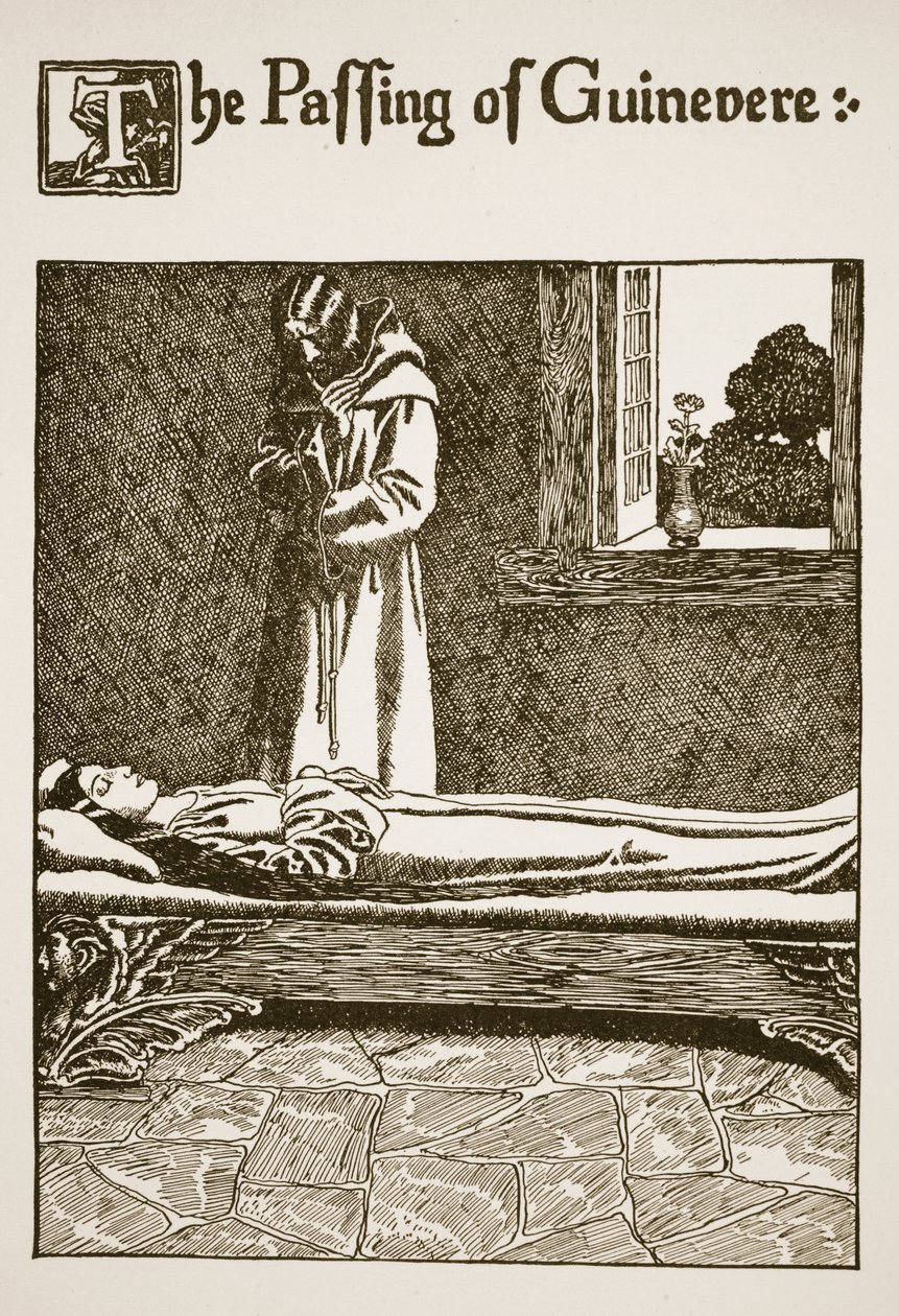 Het Heengaan van Guinevere, illustratie uit 