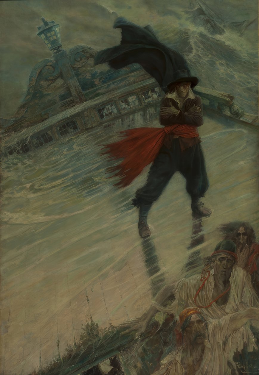De vliegende hollander door Howard Pyle