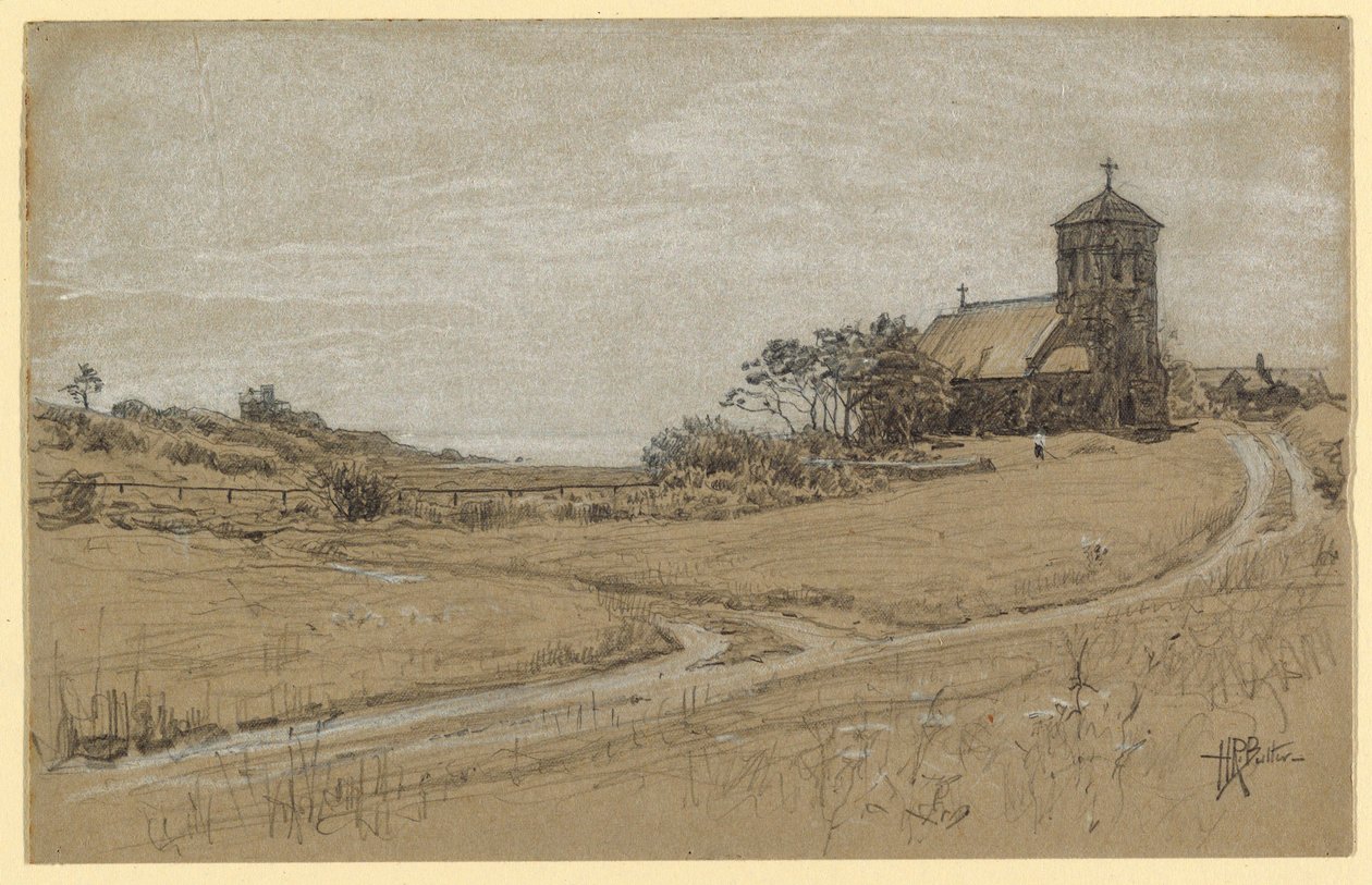 Tekening, Landschap, 1880-90 door Howard Russell Butler