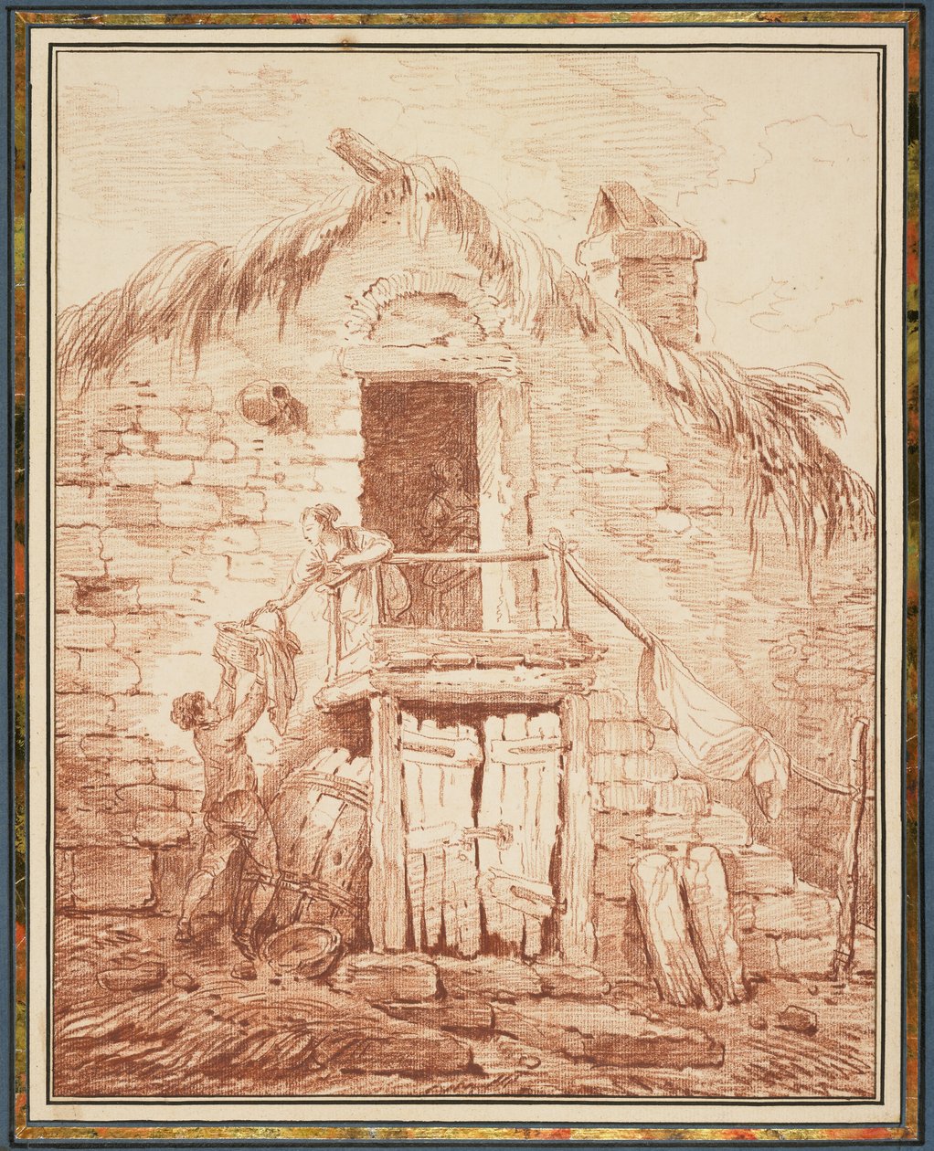 Een Stenen Huisje, c.1774 door Hubert Robert