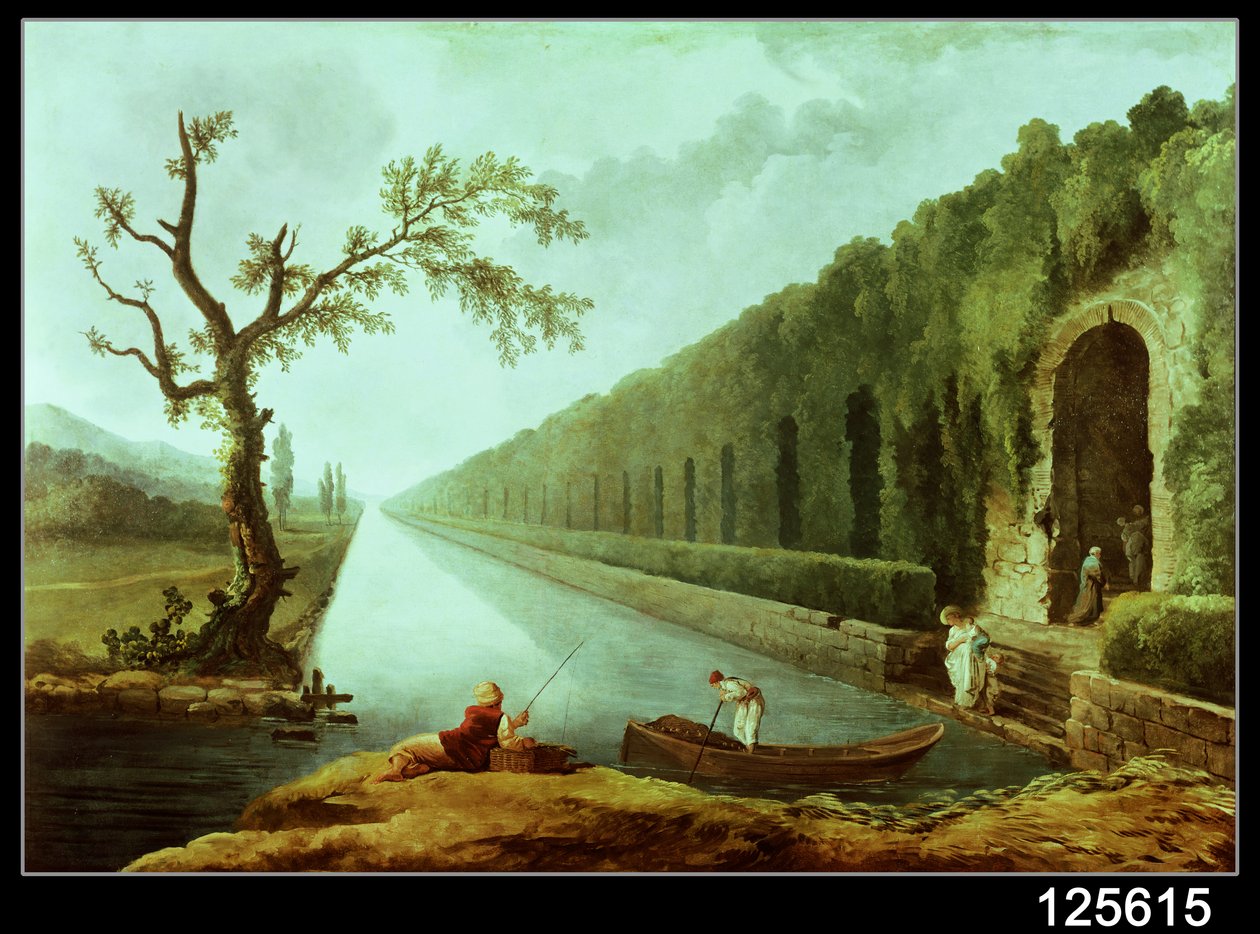 Het kanaal door Hubert Robert