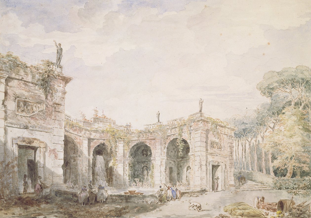 Villa Aldobrandini, Frascati, 1762 door Hubert Robert