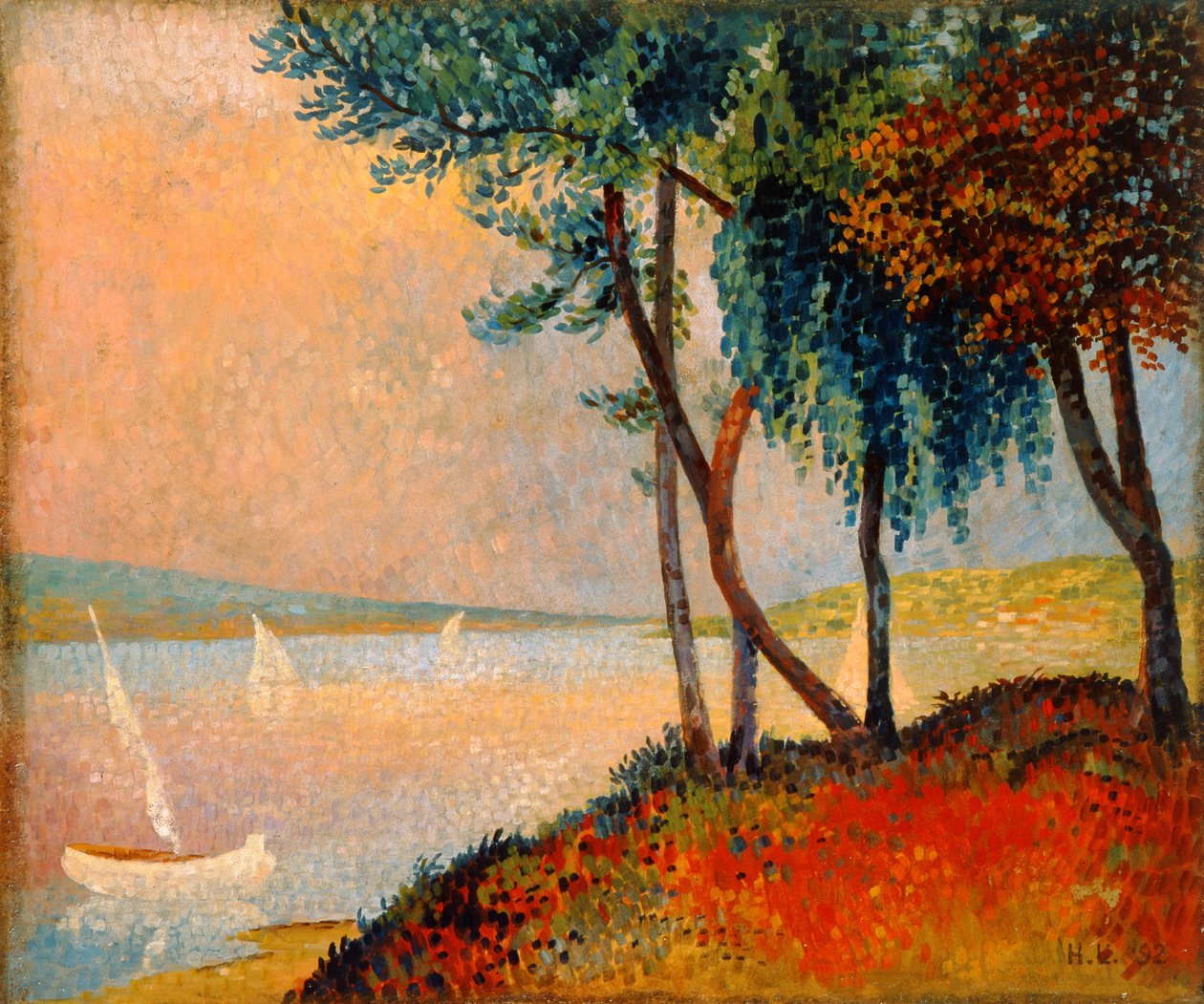 De buitenwijken van St. Tropez, 1892 door Hubert de la Rochefoucauld