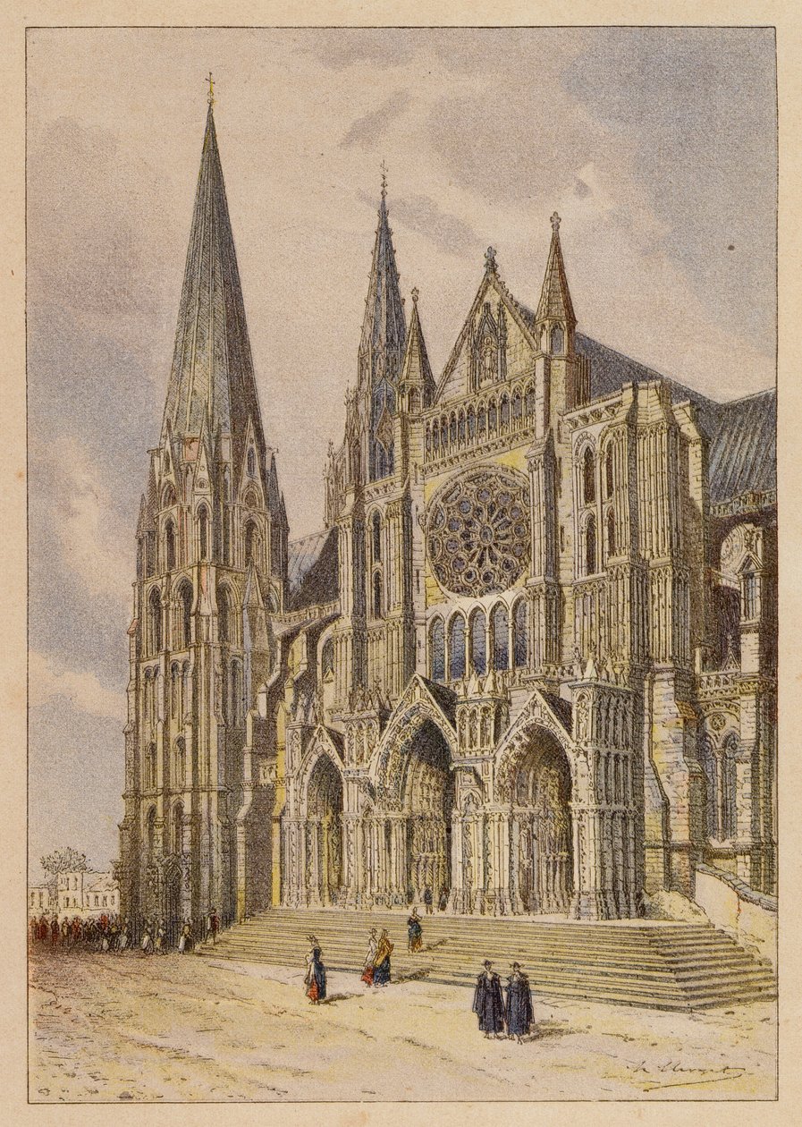 Notre-Dame van Chartres door Hubert Clerget