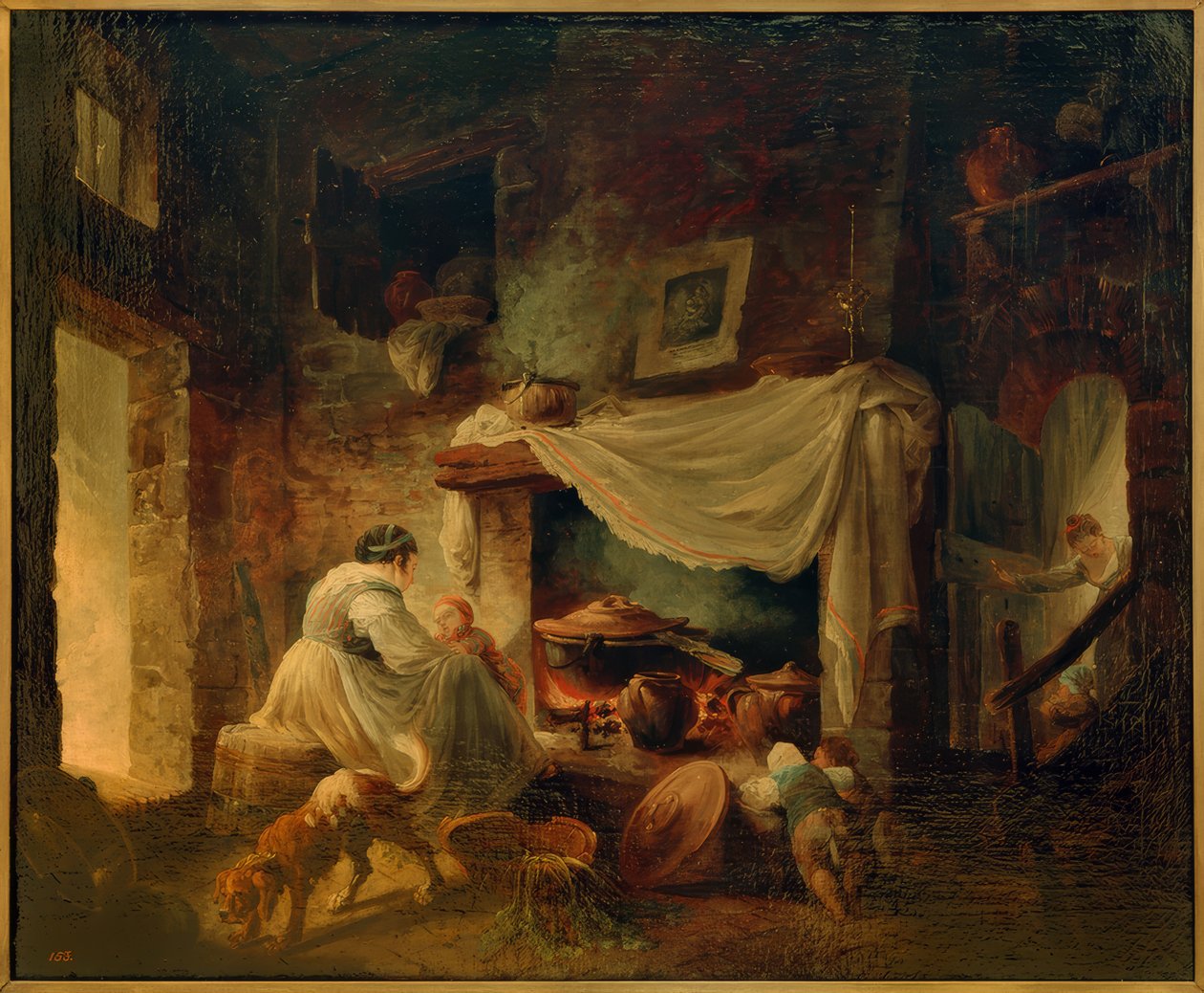 Italiaanse keuken door Hubert Robert