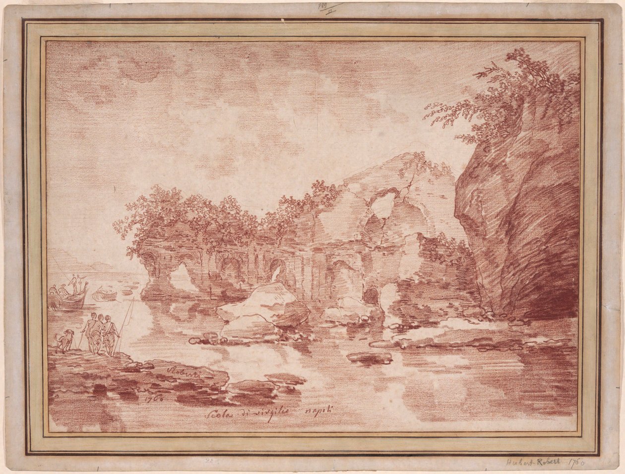 Ruïnes aan de Zee Bij Napels: de door Hubert Robert