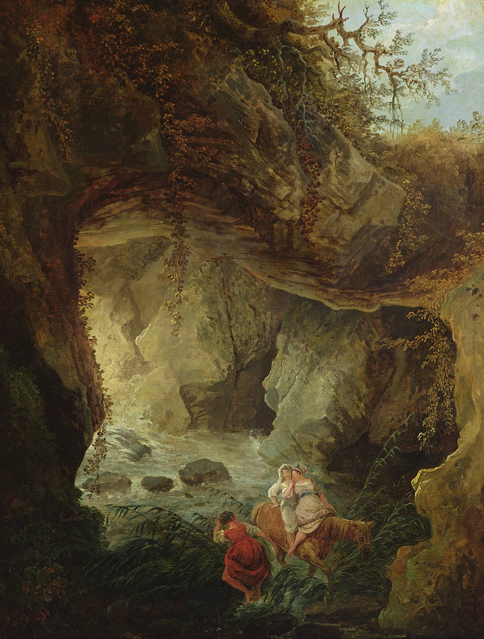 De Grot, 1772 door Hubert Robert