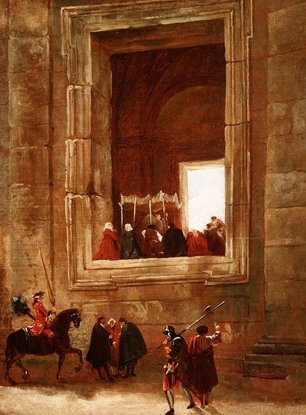 Het Vaticaan, Rome door Hubert Robert
