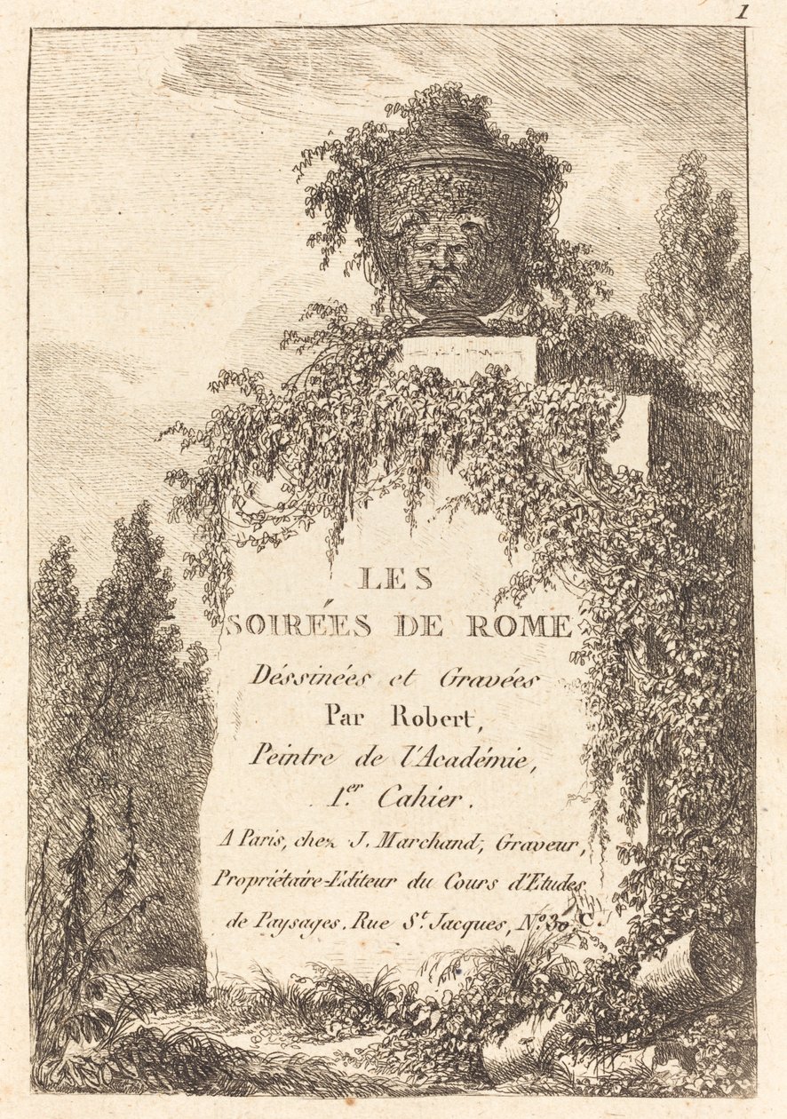 Titelpagina door Hubert Robert