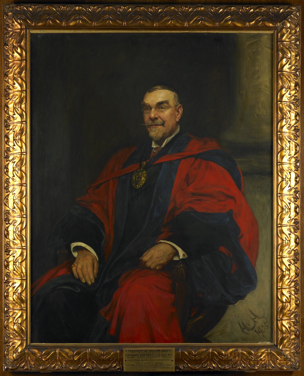 Sir Albert Rollit door Hubert von Herkomer