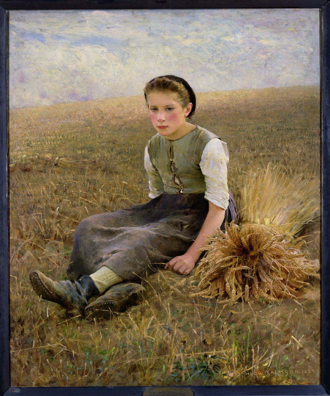 De kleine arenlezer, 1884 door Hugo Salmson