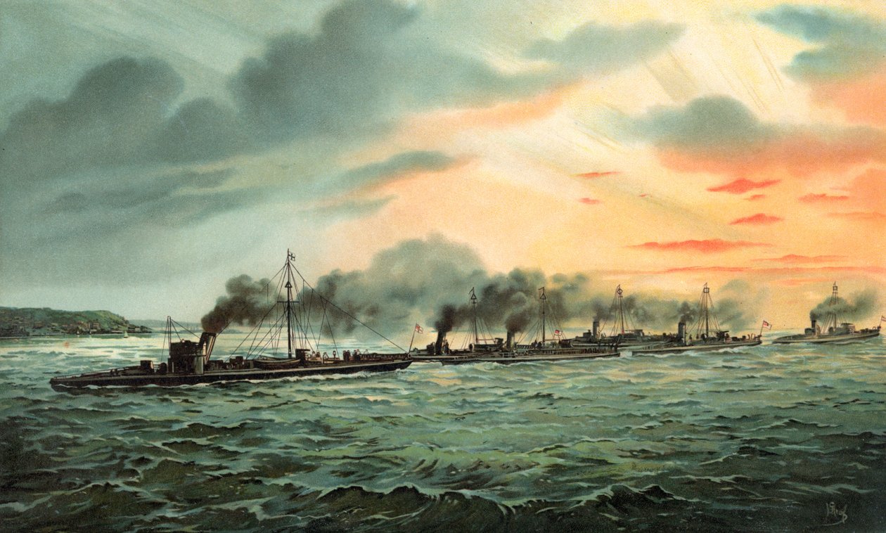 S.M. Torpedobootdivisie door Hugo Graf