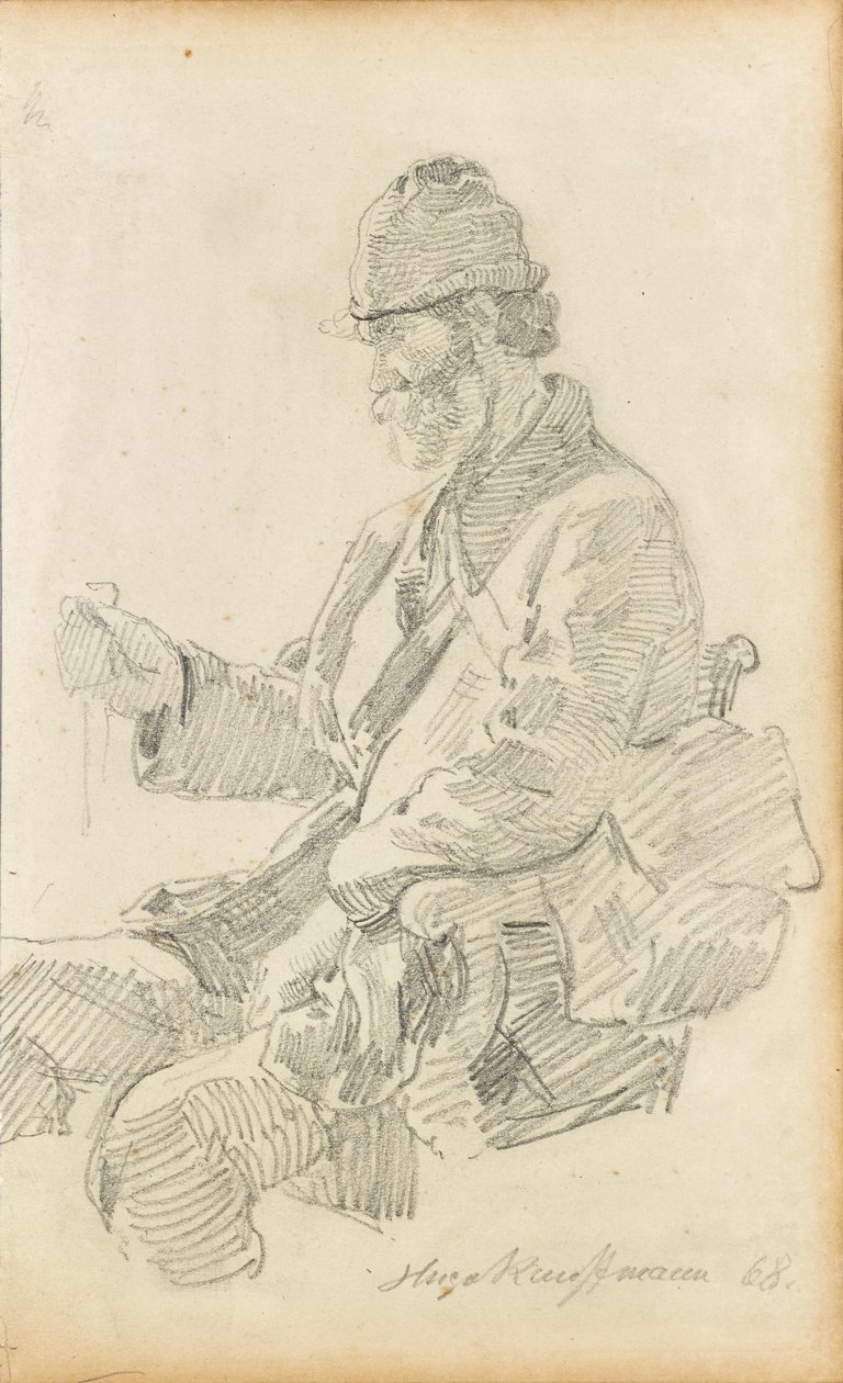 Rustende wandelaar door Hugo Kauffmann