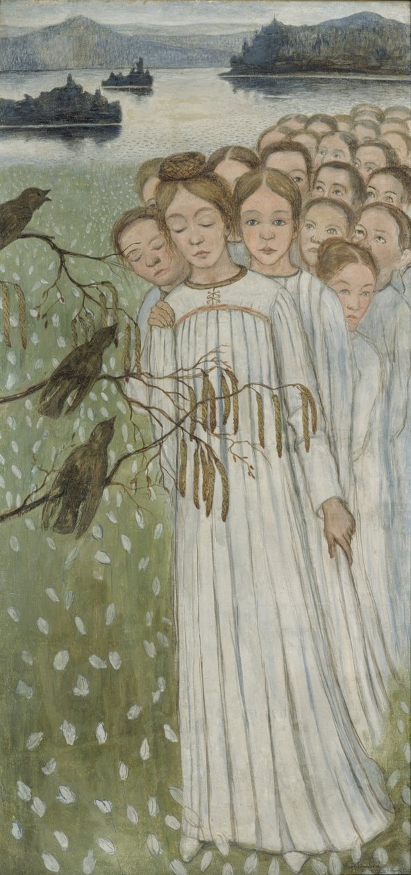 Volkslied Kansanlaulu, 1894 door Hugo Simberg