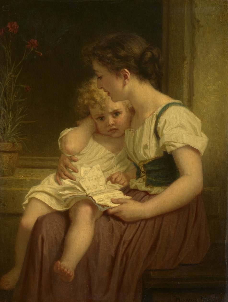 Moeder en Kind door Hugues Merle