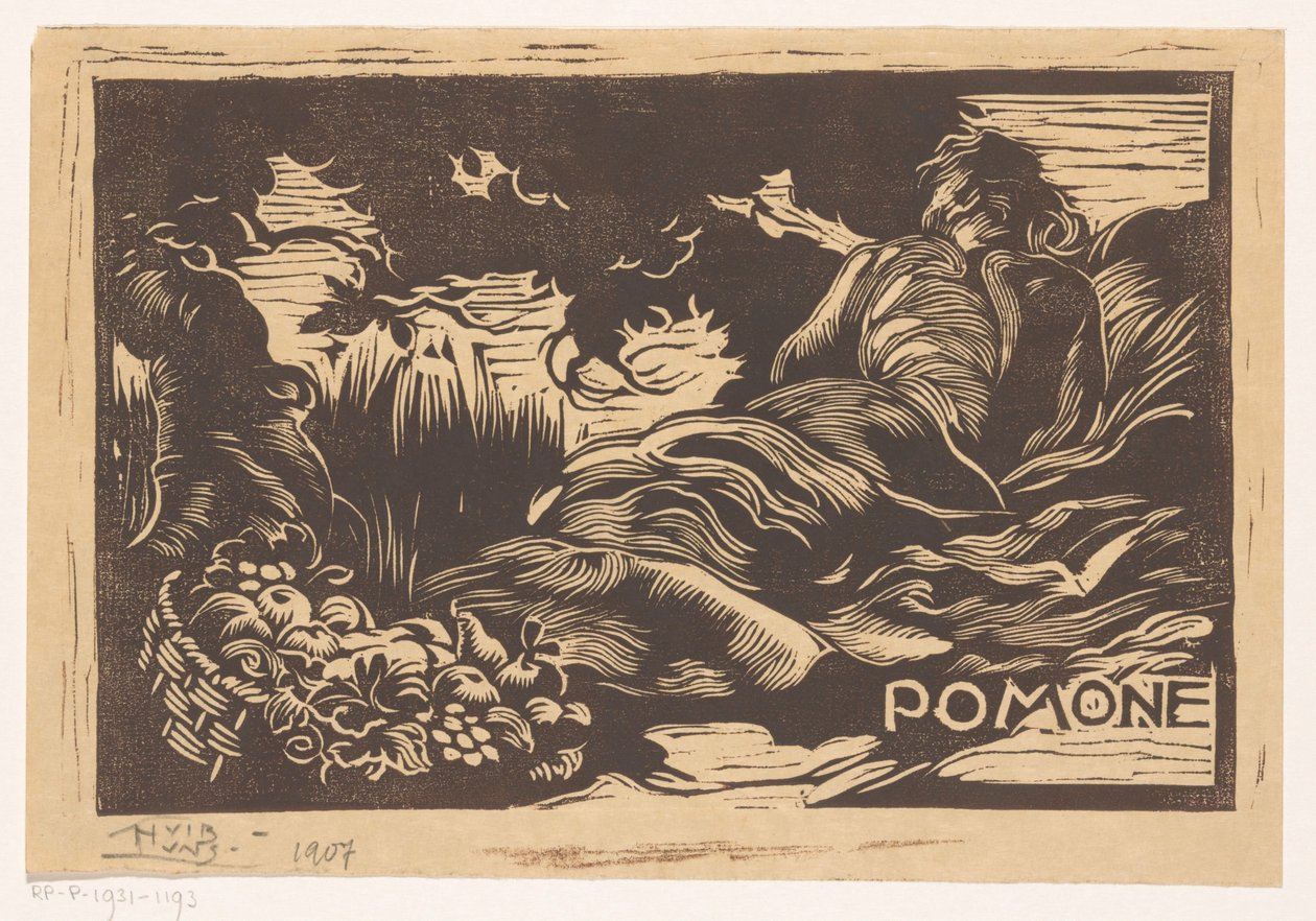 Pomona door Huib Luns (signed by artist)