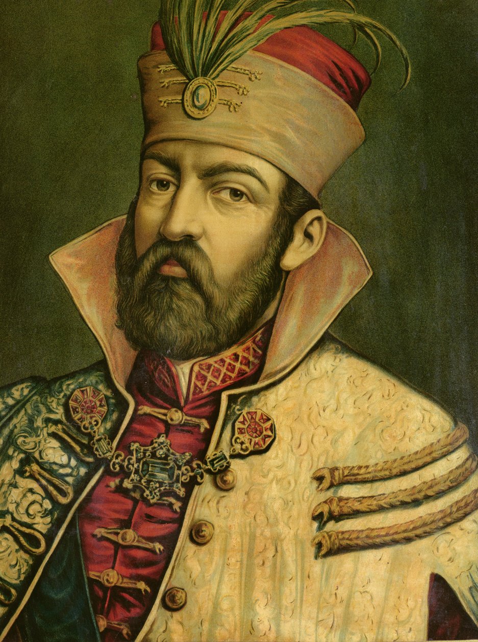 Miklos Zrinyi (1508-66), Ban van Kroatië (1542-56) door Hungarian School