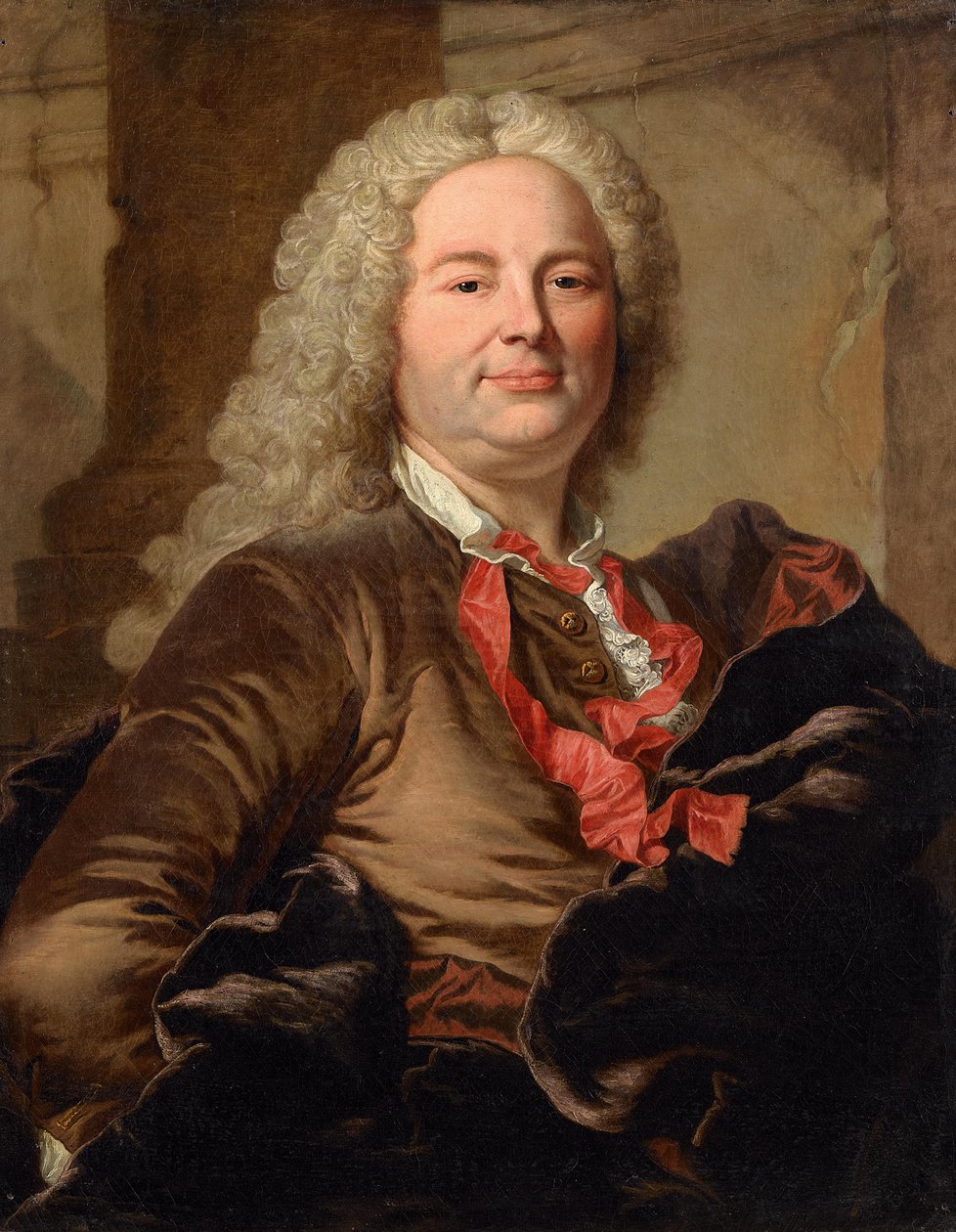 Portret van Charles Claude Ange Dupleix de Bacquencourt door Hyacinthe Francois Rigaud