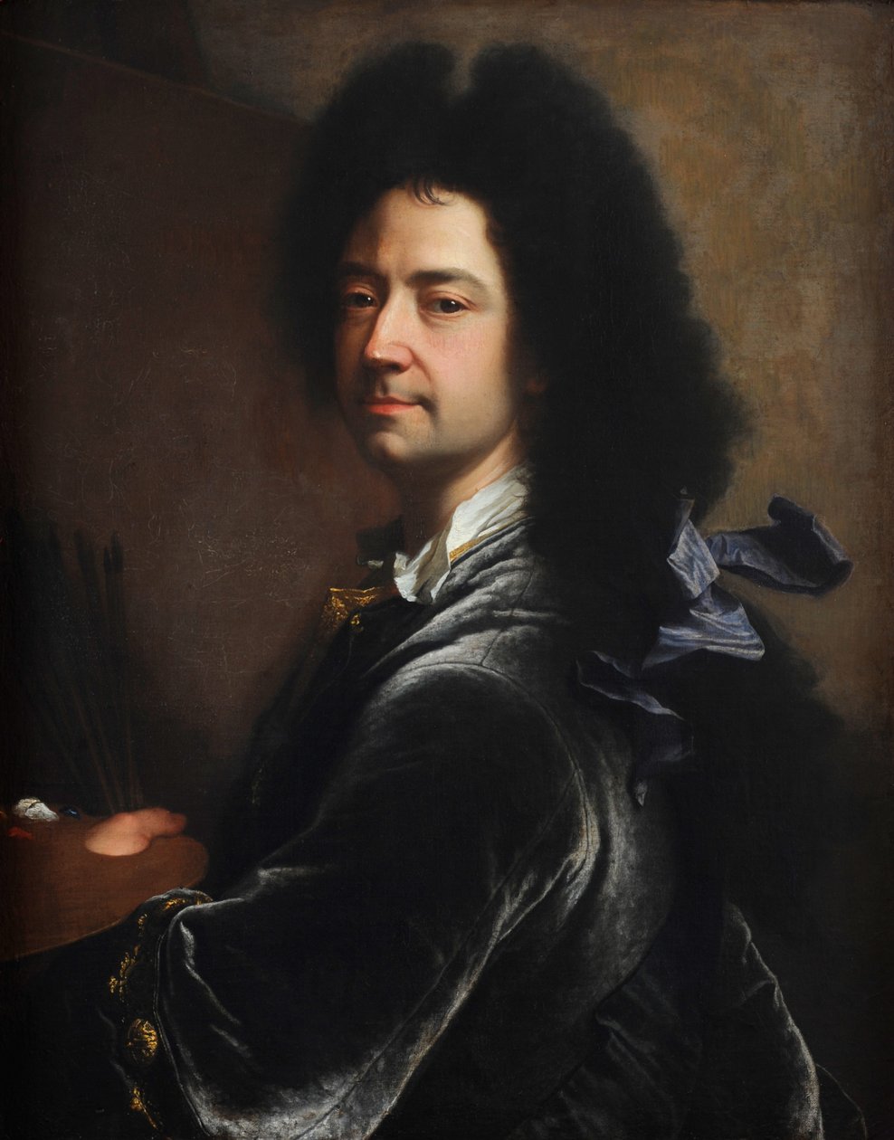 Zelfportret, 1727 door Hyacinthe Francois Rigaud