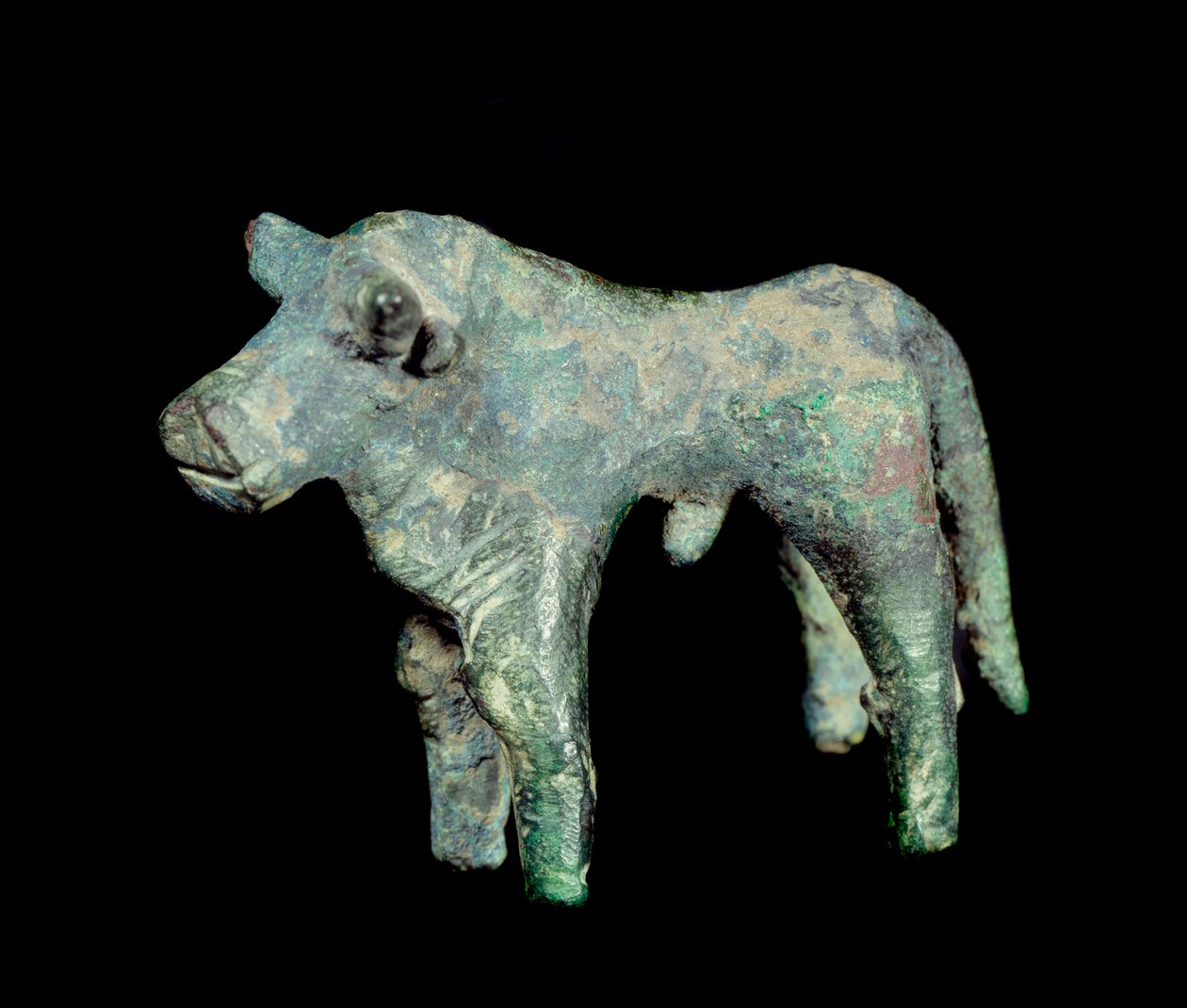 Iberische beschaving: bronzen stier. Parijs, Musee Picasso door Iberian Iberian